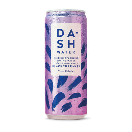 Dash Water Sparkling Blackcurrant 330ml Can [WHOLE CASE]