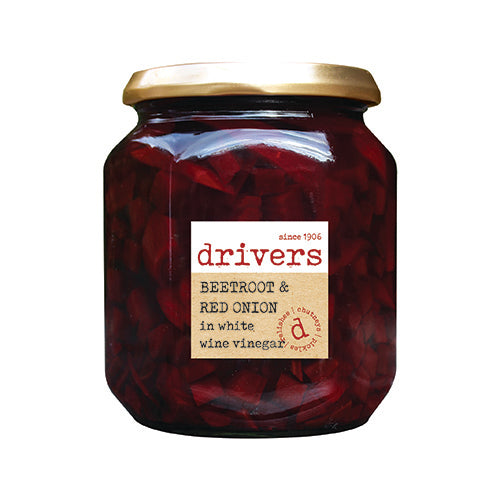 Drivers Beetroot And Red Onion In White Wine Vinegar [WHOLE CASE] by Drivers - The Pop Up Deli