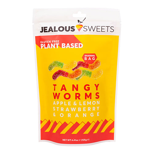Jealous Tangy Worms 125g Share Bags [WHOLE CASE] by Jealous Sweets - The Pop Up Deli