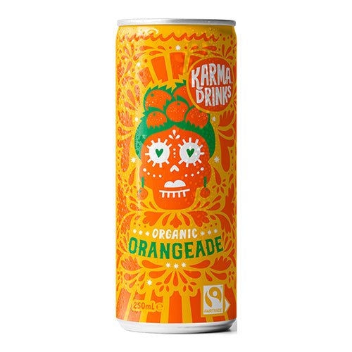 Karma Orangeade Can 250ml [WHOLE CASE] by Karma Drinks - The Pop Up Deli