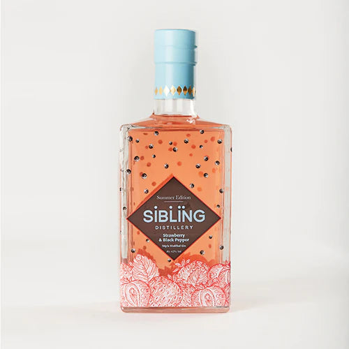 Sibling Distillery Summer Strawberry and Black Pepper Gin 70cl [WHOLE CASE]