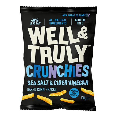 Well&Truly Crunchy Salt & Vinegar 100g [WHOLE CASE] by Well&Truly - The Pop Up Deli