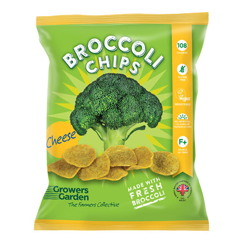 Growers Garden Broccoli Crisps with Cheese 22g Bag [WHOLE CASE] by Growers Garden - The Pop Up Deli