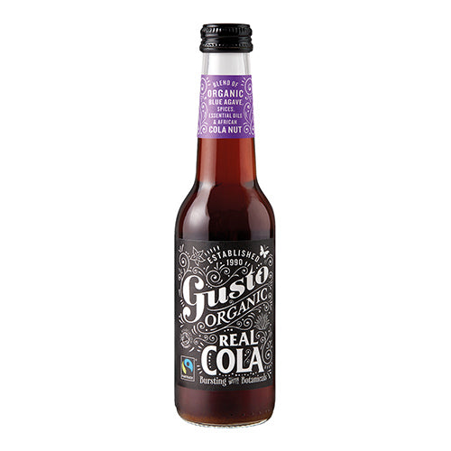 Gusto Organic Real Cola 275ml Bottle [WHOLE CASE] by Gusto Organic - The Pop Up Deli