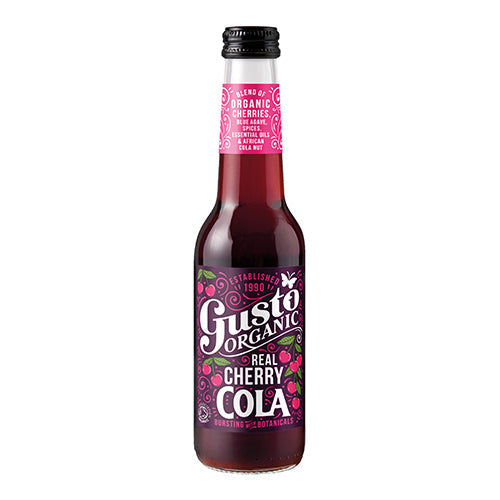 Gusto Organic Real Cherry Cola 275ml Bottle  [WHOLE CASE]