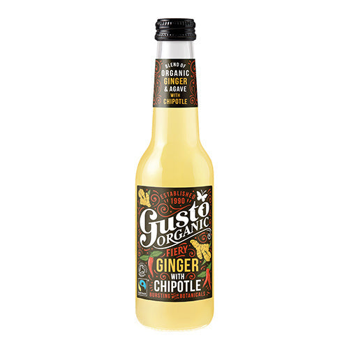 Gusto Organic Fiery Ginger with Jalapeño 275ml Bottle  [WHOLE CASE]