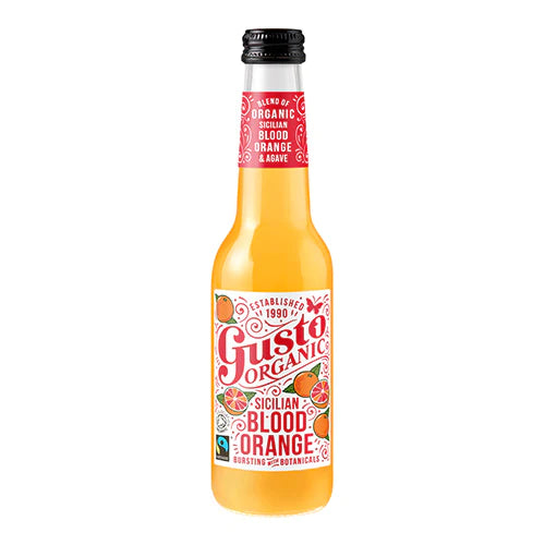 Gusto Organic Sicilian Blood Orange 275ml Bottle  [WHOLE CASE]