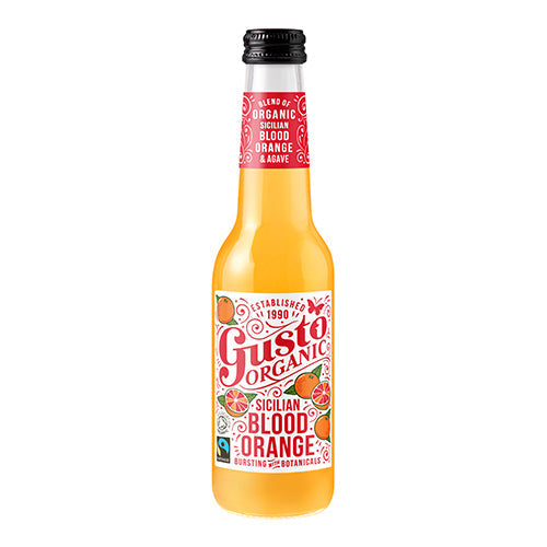 Gusto Organic Sicilian Blood Orange 275ml Bottle [WHOLE CASE] by Gusto Organic - The Pop Up Deli