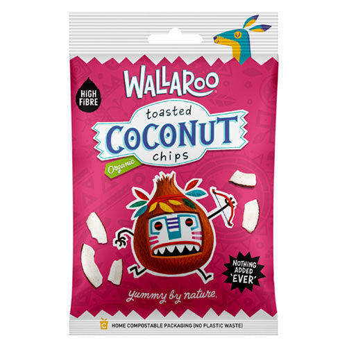 Wallaroo Organic Toasted Organic Coconut Chips 30g [WHOLE CASE] by WALLAROO - The Pop Up Deli