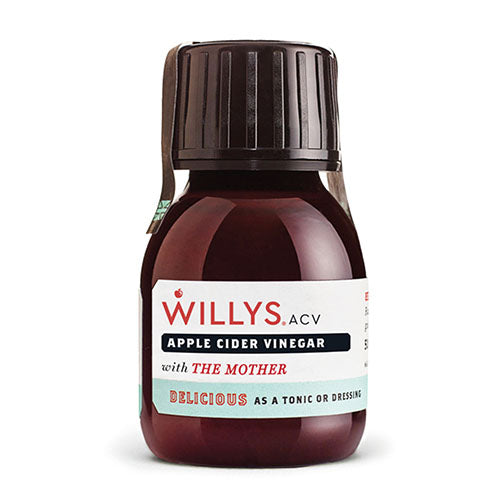 Willy's Apple Cider Vinegar 50ml Bottle [WHOLE CASE] by Willy's Ltd - The Pop Up Deli