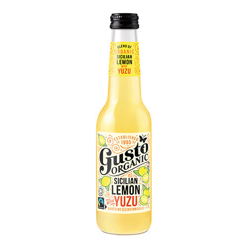 Gusto Organic Sicilian Lemon with Yuzu 275ml Bottle [WHOLE CASE] by Gusto Organic - The Pop Up Deli