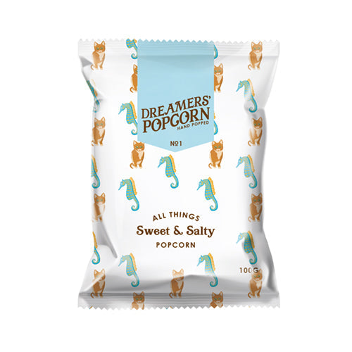 Dreamers Popcorn Sweet & Salty Popcorn 100g [WHOLE CASE] by Dreamers - The Pop Up Deli