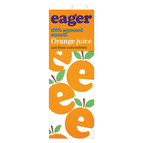 Eager Orange (smooth) Juice [WHOLE CASE] by Eager - The Pop Up Deli