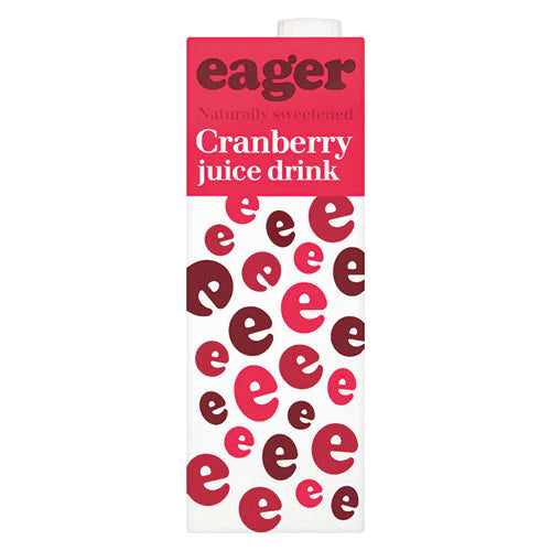 Eager Cranberry Juice 1L [WHOLE CASE]