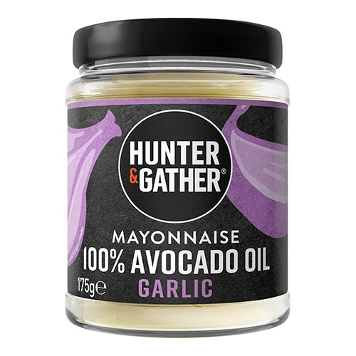 Hunter & Gather Garlic Avocado Oil Mayonnaise 175g [WHOLE CASE] by Hunter & Gather - The Pop Up Deli