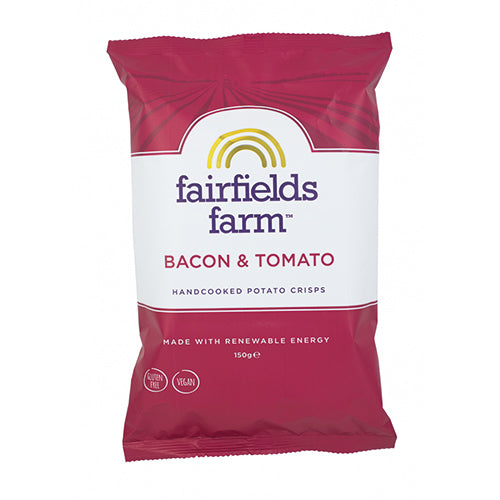Fairfields Farm Crisps Bacon & Tomato Crisps 150g [WHOLE CASE] by Fairfields Farm Crisps - The Pop Up Deli
