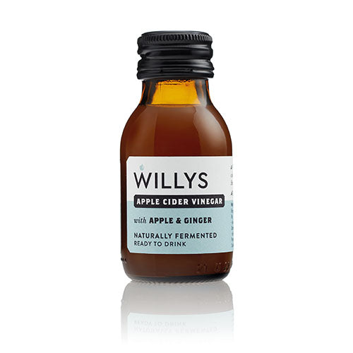 Willy's Apple Cider Vinegar with Apple & Ginger Shot 60ml [WHOLE CASE] by Willy's Ltd - The Pop Up Deli