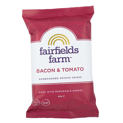 Fairfields Farm Crisps Bacon & Tomato Crisps 40g [WHOLE CASE] by Fairfields Farm Crisps - The Pop Up Deli