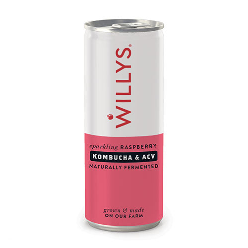 Willy's Raspberry Kombucha with ACV 250ml  [WHOLE CASE]