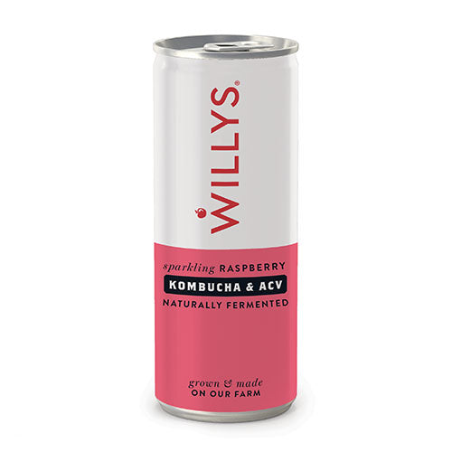 Willy's Raspberry Kombucha with ACV 250ml [WHOLE CASE]