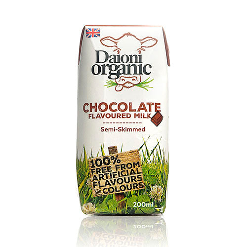 Daioni Organic Chocolate Flavoured Organic Milk 200ml  [WHOLE CASE]