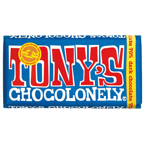 Tony's Chocolonely Dark Chocolate 70% 180g [WHOLE CASE] by Tony's Chocolonely - The Pop Up Deli