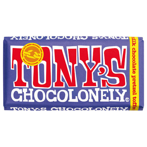 Tony's Chocolonely Dark Milk Chocolate Pretzel Toffee 42% 180g [WHOLE CASE] by Tony's Chocolonely - The Pop Up Deli