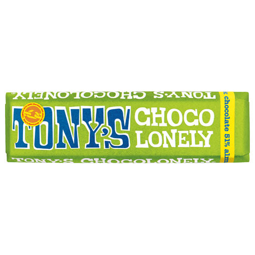 Tony's Chocolonely Dark Chocolate 51% Almond Sea Salt 47g [WHOLE CASE] by Tony's Chocolonely - The Pop Up Deli