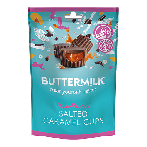 Buttermilk Dairy Free Salted Caramel Cup Pouch 100g [WHOLE CASE] by Buttermilk - The Pop Up Deli