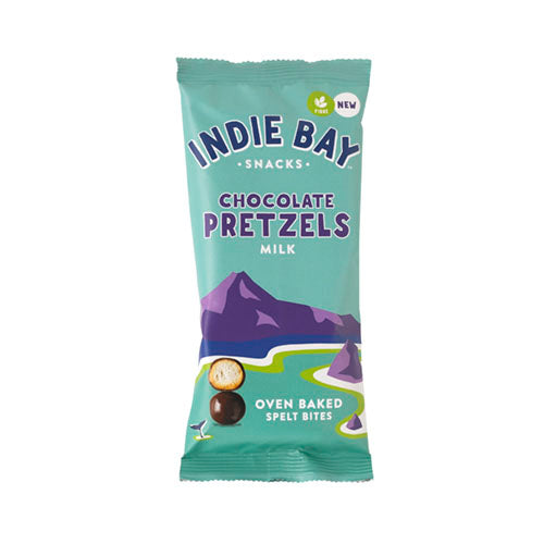 Indie Bay Snacks Spelt Pretzel Bites Milk Chocolate 35g [WHOLE CASE] by Indie Bay Snacks - The Pop Up Deli