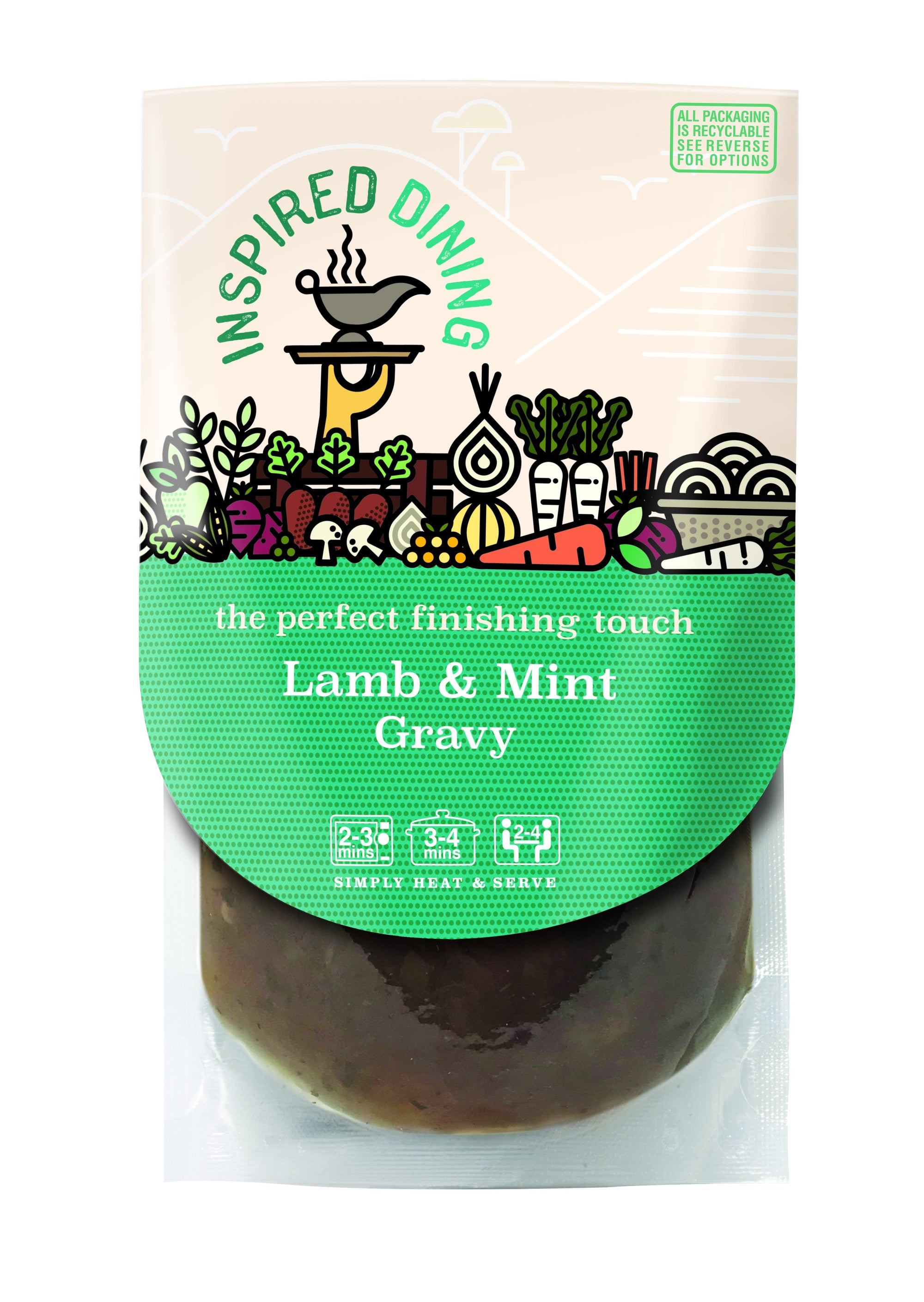 Inspired Dining Lamb & Mint Gravy 200g [WHOLE CASE] by Inspired Dining - The Pop Up Deli