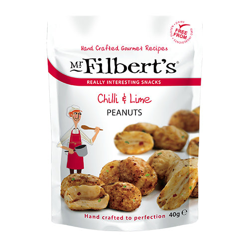 Mr Filberts Chilli & Lime Peanuts 40g [WHOLE CASE] by Mr Filberts - The Pop Up Deli