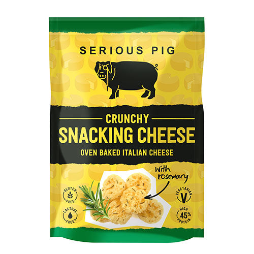 Serious Pig Crunchy Snacking Cheese with Rosemary 24g [WHOLE CASE] by Serious Pig - The Pop Up Deli