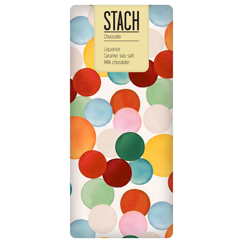 Stach Liquorice Caramel Sea Salt Milk Chocolate [WHOLE CASE] by Stach - The Pop Up Deli
