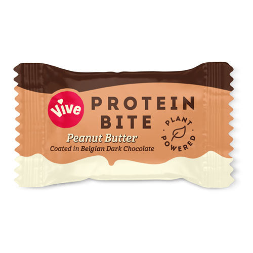 Vive Dark Chocolate Coated Protein Bite - Peanut Butter 20g [WHOLE CASE] by Vive - The Pop Up Deli