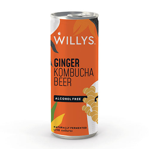 Willy's Hemp & Hop Kombucha Beer 250ml [WHOLE CASE]