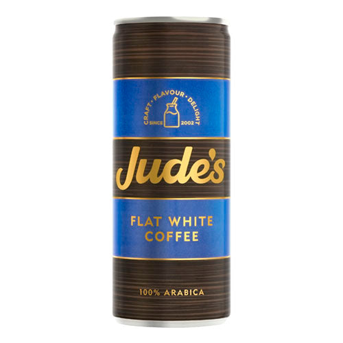 Jude's Flat White Coffee 250ml Can [WHOLE CASE] by Jude's - The Pop Up Deli