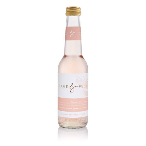 Tame & Wild Drinks Rhubarb Elderberry & Rose 275ml [WHOLE CASE] by Tame & Wild Drinks - The Pop Up Deli
