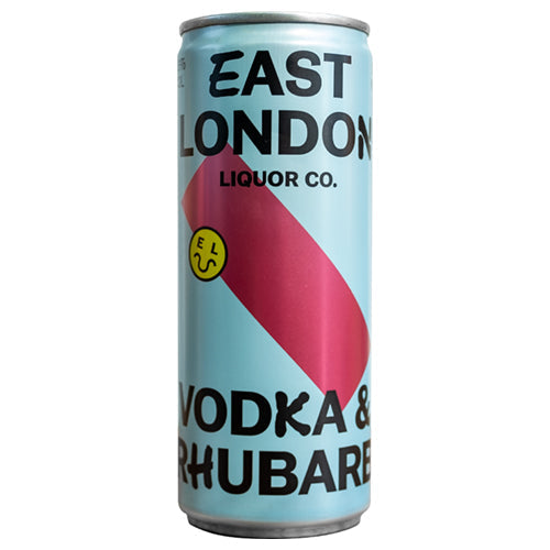 East London Liquor Co Vodka And Rhubarb Can 250ml [WHOLE CASE]