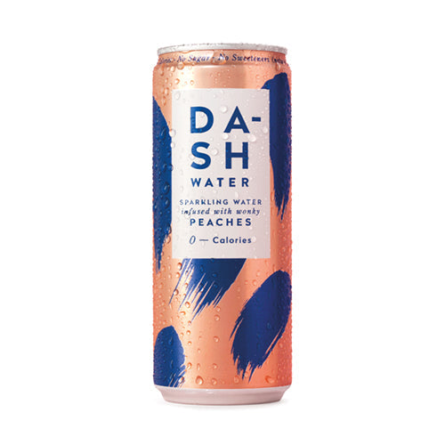 Dash Water Sparkling Peach Can 330ml  [WHOLE CASE]