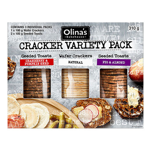 Olina's Bakehouse Cracker Variety Pack 310g by Olina's Bakehouse - The Pop Up Deli
