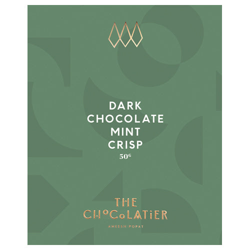 The Chocolatier Mint Crisp Dark Chocolate Bar 50g by The Chocolatier - The Pop Up Deli