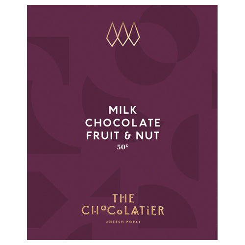 The Chocolatier Fruit & Nut Milk Chocolate Bar 50g by The Chocolatier - The Pop Up Deli