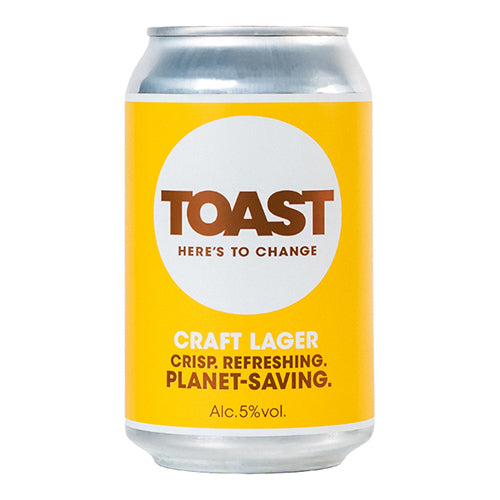 Toast Ale Craft Lager Can - 5.0% 330ml by Toast Ale - The Pop Up Deli