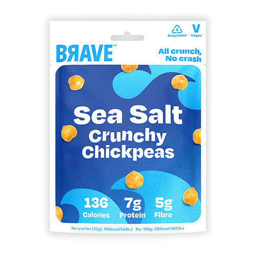 Brave Roasted Chickpeas Sea Salt 35g [WHOLE CASE] by Brave - The Pop Up Deli