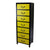 Yellow Tall Cabinet with 7 Drawers 38 x 26 x 110cm