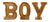 Hand Carved Wooden Embossed Letters Boy