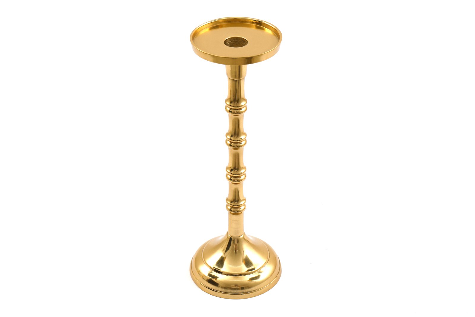 Gold Pillar Candlestick Large