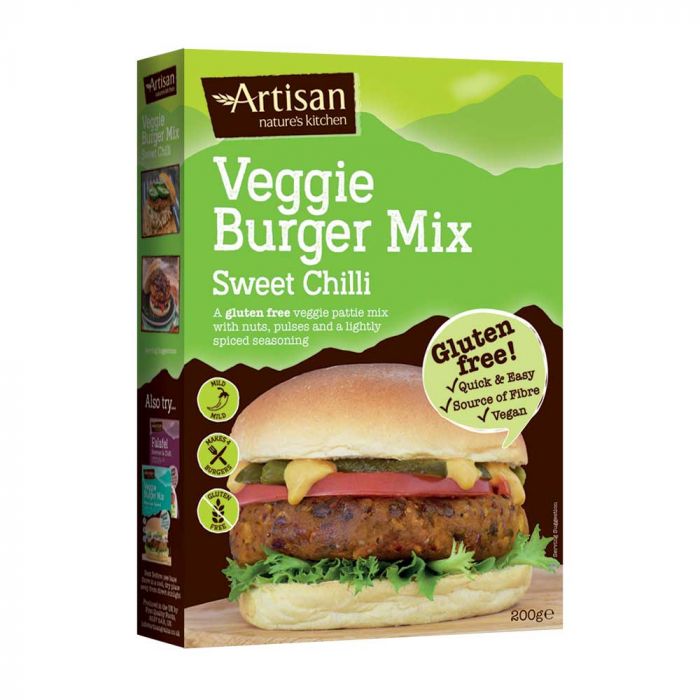 Artisan Grains Sweet Chilli Veggie Gluten Free Burger Mix [WHOLE CASE] by Artisan Grains - The Pop Up Deli