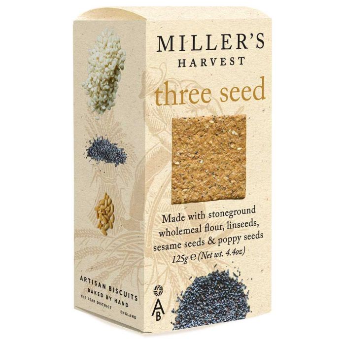 Miller's Harvest Three Seed [WHOLE CASE] by Artisan Biscuits - The Pop Up Deli